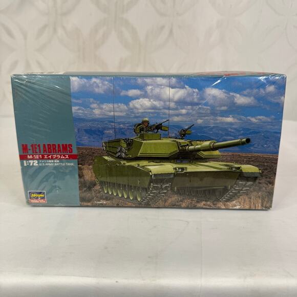 Hasegawa Hobby Kits, M-1E1 Abrams, U.S. Army Battle Tank, 1:72 Scale, NIB - Picture 2 of 5